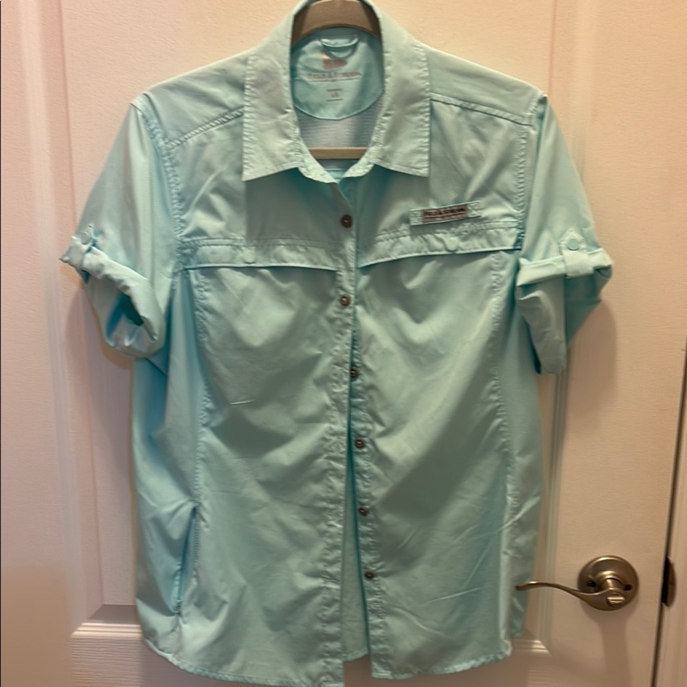 Field & Stream Women's Light Teal Shirt - Picture 2 of 7
